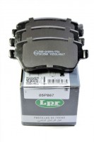Колодки тормозные передние DUSTER 4x2,4x4 без ESP. Производитель: LPR.