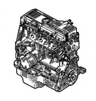 Двигатель в сборе 1.6  8V K7M  MPI Logan,Sandero б/у оригинал.