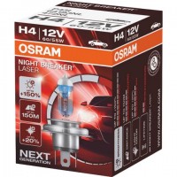 Лампочка H4 Night Breaker Laser +150% 12V 60/55W. Производитель:Osram.