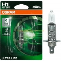 Автолампа  H1 Ultra Life 12V 55W.Производитель:OSRAM.