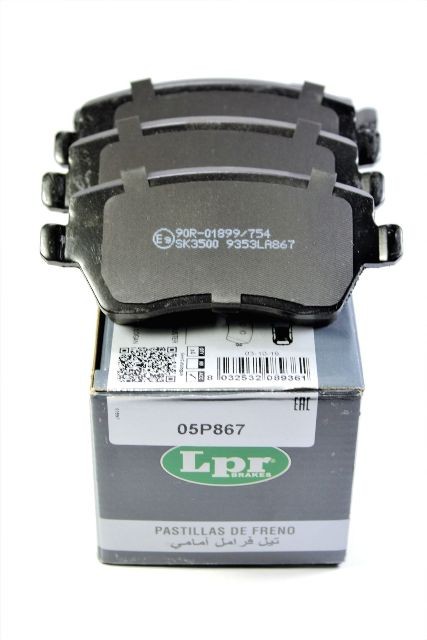 Колодки тормозные передние MCV,VAN 1.5 DCI, диск вентилированный,без ESP/ABS. Производитель: LPR. 