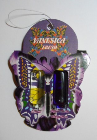 Ароматизатор капельный 2 аромата (бабочка) Vanesica Fresh Liliac+Aqua man elegance (сирень+мужская элегантность) CGM182
