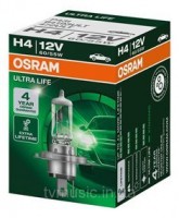 Лампочка H4 Ultra Life 12V 60/55W. Производитель: Osram.