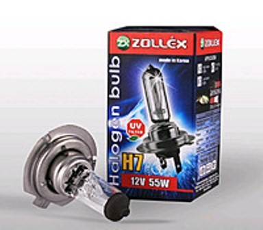 Лампочка ближнего света H7 12v 55w. Производитель: Zollex. 