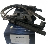 Провода высоковольтные на свечи (комплект 4шт) 7мм KANGOO 1.2 16V MPI до 2008г. Производитель: Weis.
