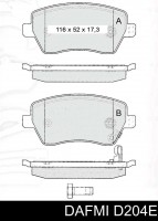 Колодки тормозные передние DOKKER,LODGY без ESP. Производитель: Intelli.