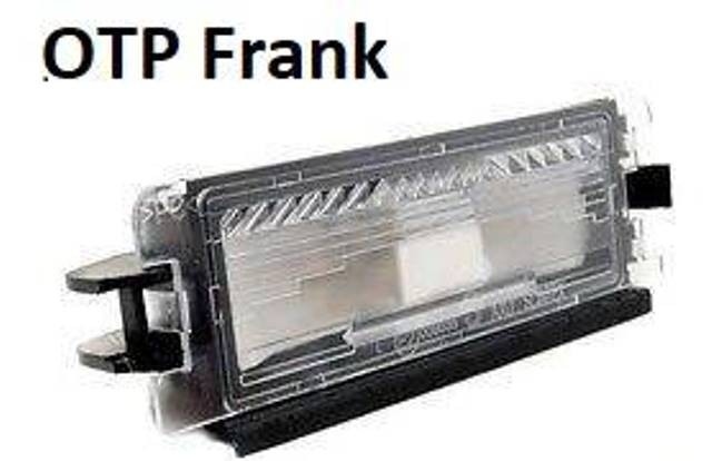 Подсветка заднего номера Logan фаза 1. Производитель: OTP Frank. 