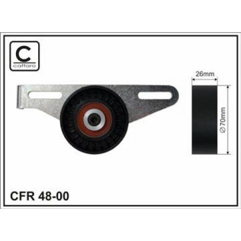 Ролик натяжной в сборе на ремень аксессуаров с г/у без А/С 1.6 16V Duster. Производитель: CFR. 