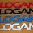 Наклейка-надпись "LOGAN"  (разноцветные) 10х54 см.