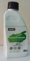 Антифриз зеленый (-25*C), 1кг. Производитель: AVEX.