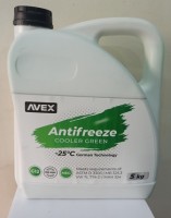 Антифриз зеленый (-25*C), 5кг. Производитель: AVEX. 