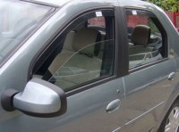 Ветровечки ( дефлекторы) под стекло передние+задние Logan седан (комплект 4шт.) Производитель:Autospeed.