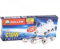  Лампочка 12 v C10W 35 мм. Производитель: Zollex. 