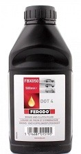 Жидкость тормозная DOT4, 500 мл. Производитель: Ferodo. 