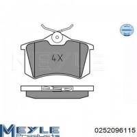 Колодки тормозные задние MeganeII,III/ScenicII,III. Производитель: Meyle.